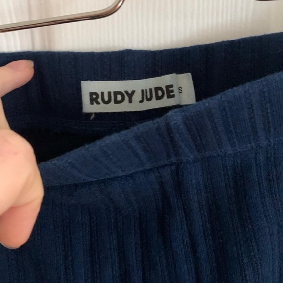 Rudy Jude Pants - Rudy Jude pointelle biker short Small Indigo